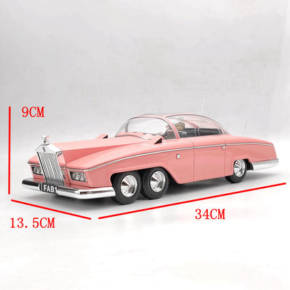 AMIE 1/18 Scale Rolls Royce Lady Penelope's Thunderbirds FAB1/FAB 1 Resin Toys Car Models Miniature Decoration Gifts Limited Collection