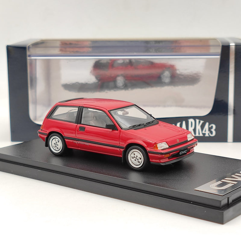 Mark43 1/43 Honda CIVIC Si AT 1984 Red PM4399R Model Car Limited Collection