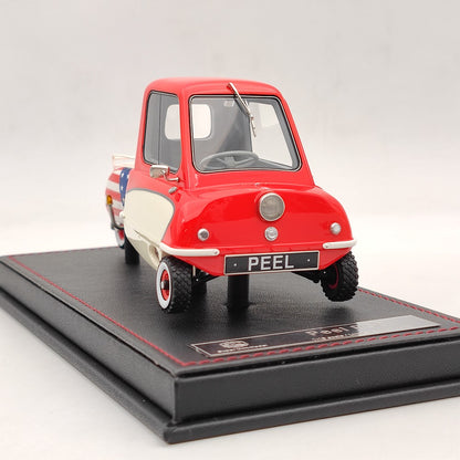 Super Unit Model 1/18 PEEL P50 w/Pav Trailer 1964 Resin Car Limited Red/White Toy  Gift