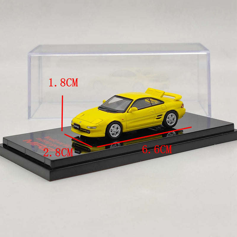 1/64 Hobby Japan TOYOTA MR2 SW20 GT-S Version Yellow HJ641045CY Diecast Model Toys Car Limited Collection