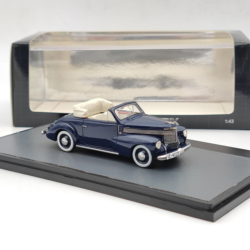 MATRIX-MODELS 1/43 1940 Opel Kapitan Hebmuller Cabriolet Blue MX41502-021 Resin Toy Car Gift