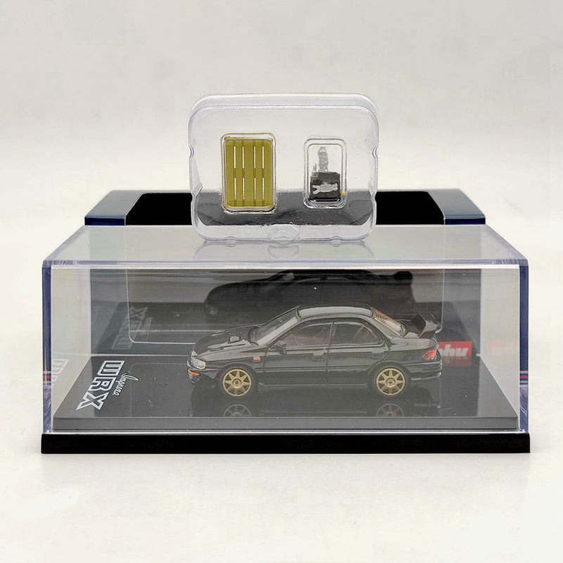 Hobby Japan 1:64 Subaru Impreza WRX GC8 1992 Version With Engine HJ642013BBK Diecast Model Toys Car Limited Collection