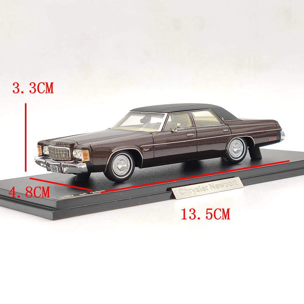 GLM Models 1/43 1974 Chrysler Newport #106401 Brown Resin Car Limited  Collection