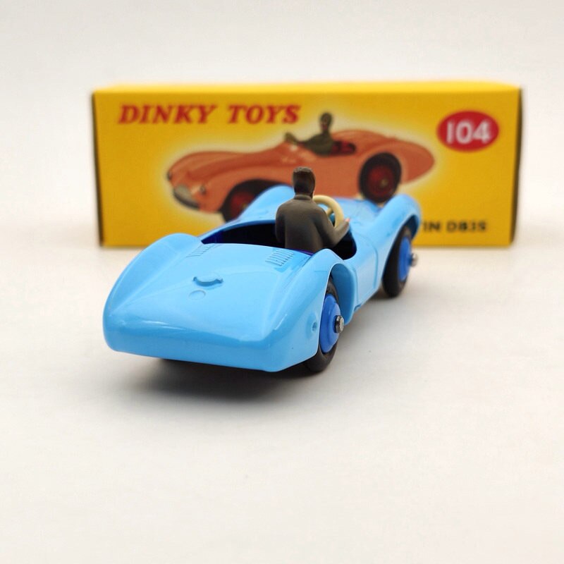 1/43 DeAgostini Dinky Toys 104 Aston Martin DB3S Diecast Models Collection Auto Car Gifts Blue