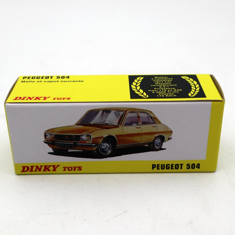 1:43 Atlas Dinky Toys 1452 PEUGEOT 504 Diecast models car Auto Gift Collection