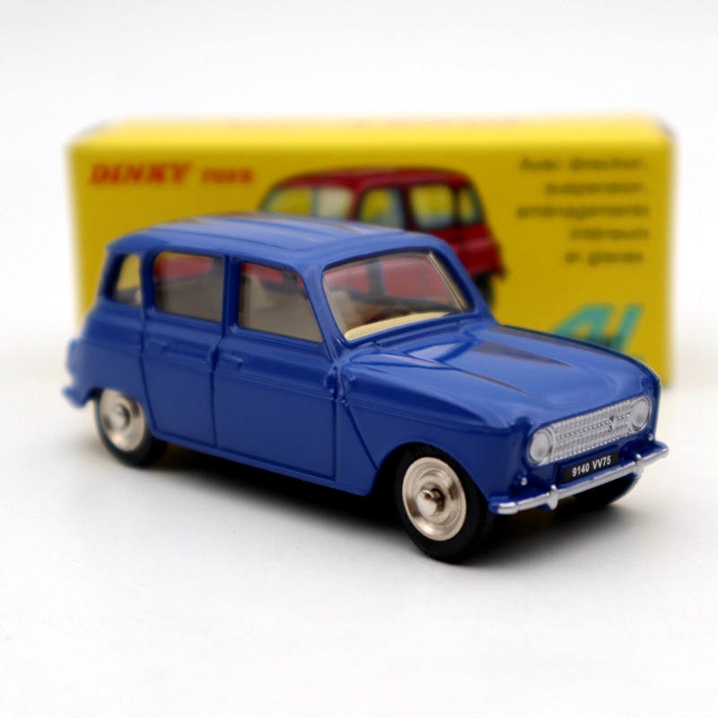 1/43 Atlas Dinky Toys 518 Renault 4L Modèles moulés sous pression Collection de voitures Cadeaux automobiles