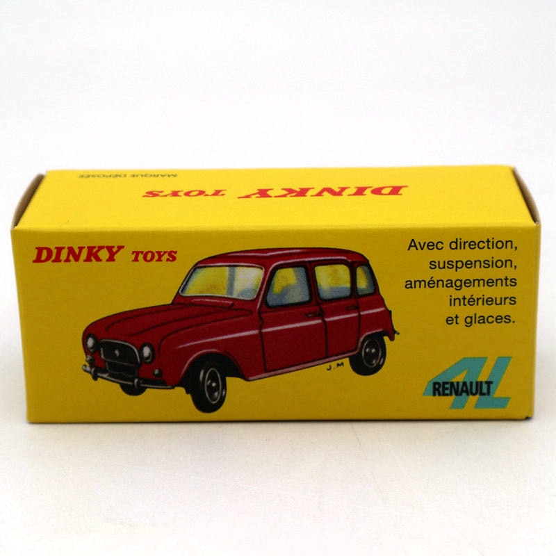 1/43 Atlas Dinky Toys 518 Renault 4L Modèles moulés sous pression Collection de voitures Cadeaux automobiles