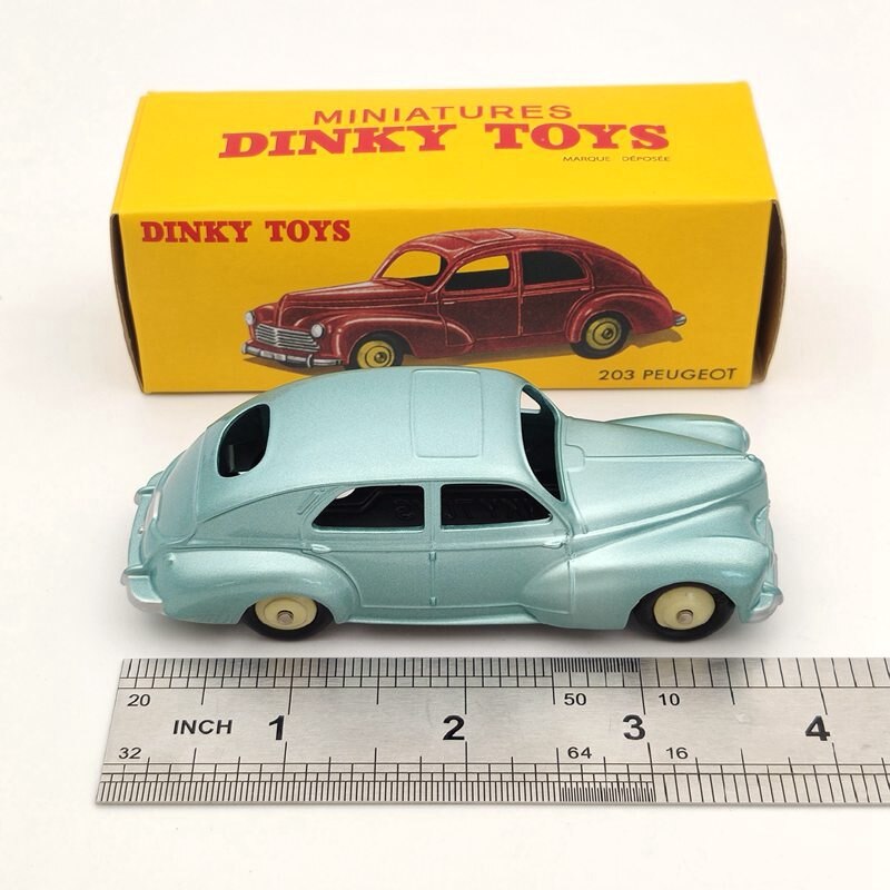 1:43 DeAgostini Dinky toys 24R Peugeot 203 Diecast Models Auto Car Gifts Collection