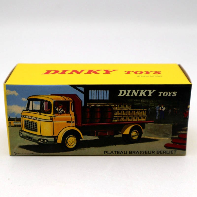 Atlas Dinky toys 588 Plateau Brasseur Berliet GAK Camion Truck Diecast Models Auto Car Gift Collection Yellow