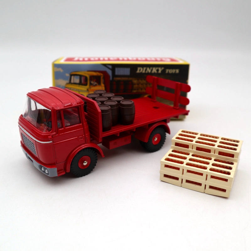 Atlas Dinky toys 588 Plateau Brasseur Berliet GAK Camion Red Diecast Models Auto Car Gift Collection