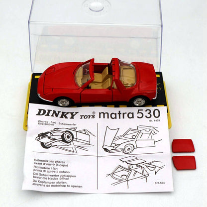 1:43 Atlas Dinky Toys 1403 Matra Sports M 530 Jouets moulés sous pression Modèles de voitures Collection Auto Voiture Cadeau
