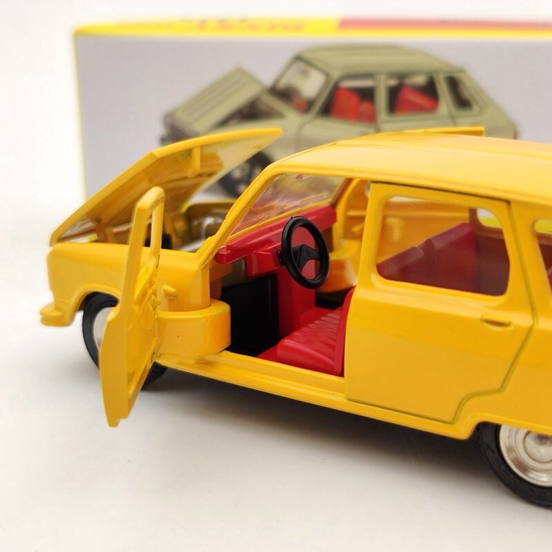 1/43 Atlas Dinky Toys 1416 Renault 6 Diecast Models Auto Car Gift Collection Yellow