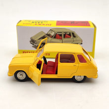1/43 Atlas Dinky Toys 1416 Renault 6 Modèles moulés sous pression Voiture Cadeau Collection Jaune