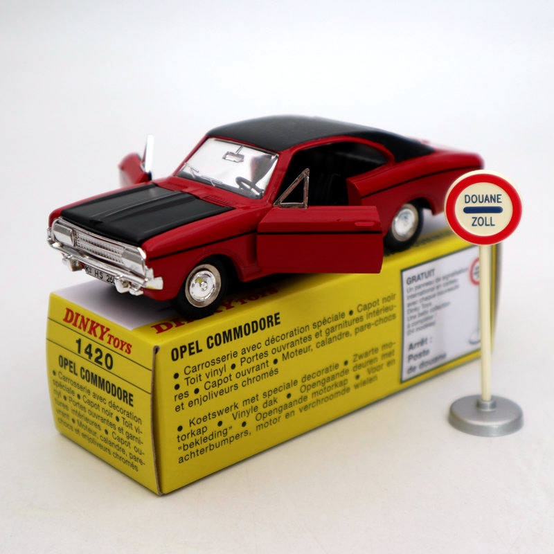 Atlas 1:43 Dinky toys 1420 Opel Commodore Rekord Diecast Models Auto Car Gift Collection