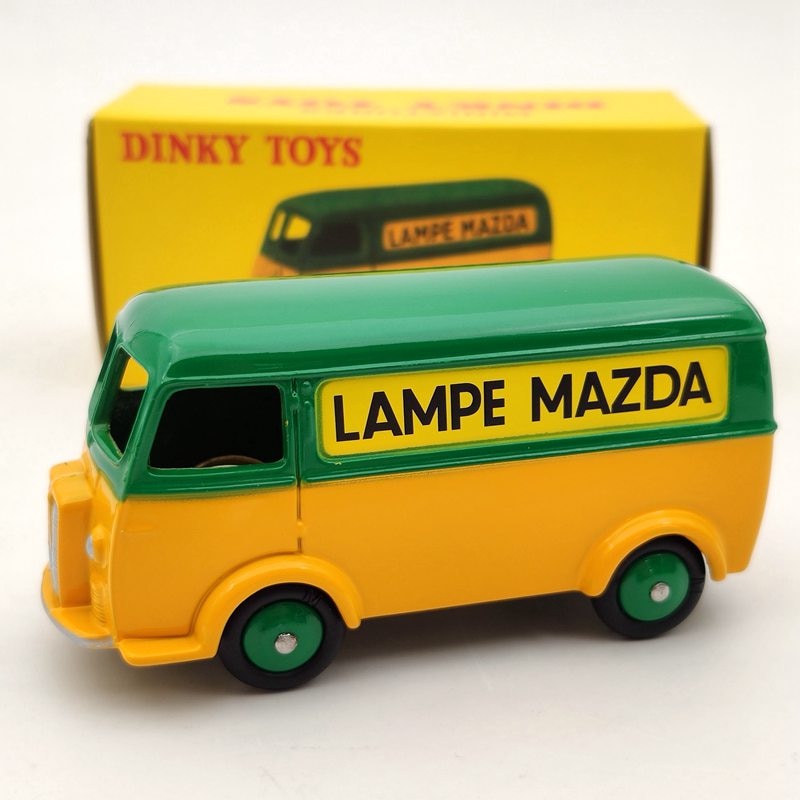 10pcs 1/43 Atlas Dinky Toys 25B Peugeot Fourgon Tole D.3.A LAMPE MAZDA Green Diecast Auto Car Gift Collection