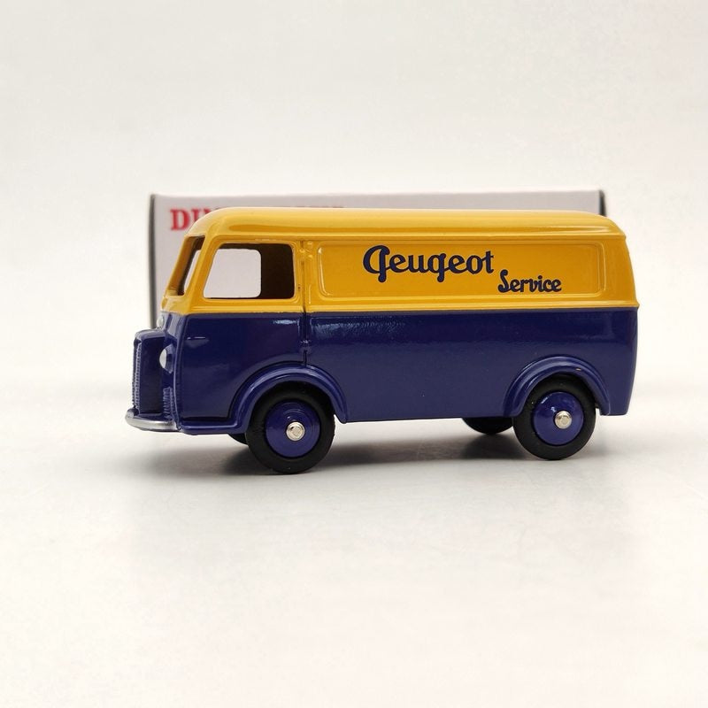 1/43 Atlas Miniatures Dinky Toys 25B Peugeot Fourgon Tole D.3.A Yellow Diecast  Auto Car Gift Collection