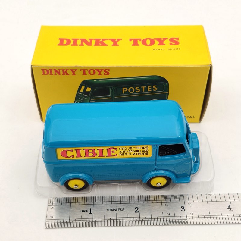 Atlas 1:43 Dinky Toys 25BV Fourgon Postal Peugeot D.3.A Diecast Models Auto Car Gifts Collection Blue