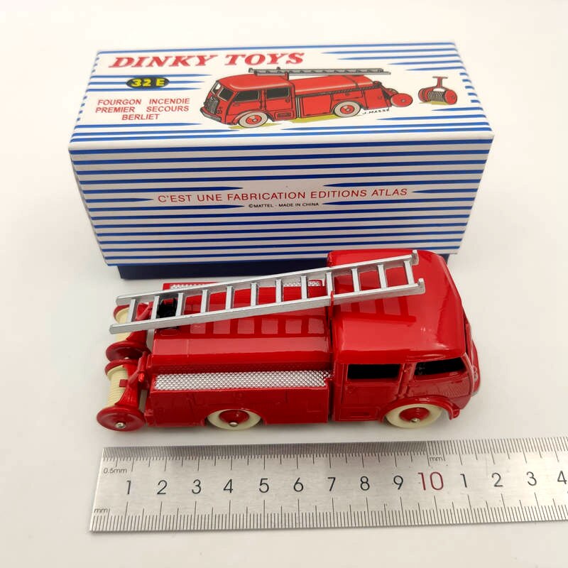 Atlas Dinky toys 32E Fourgon Incendie Premier Secours Berliet Diecast Models Auto Car Gift Collection