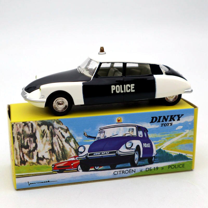 1/43 Atlas Dinky Toys 501 Citroën DS 19 Police Modèles Diecast Collection Auto Voiture Cadeau Miniature Utilisé