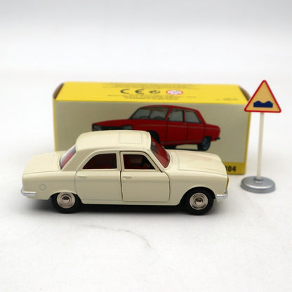 1:43 Atlas Dinky Toys 1428 PEUGEOT 304 white Diecast Models Collection Car Auto Gift