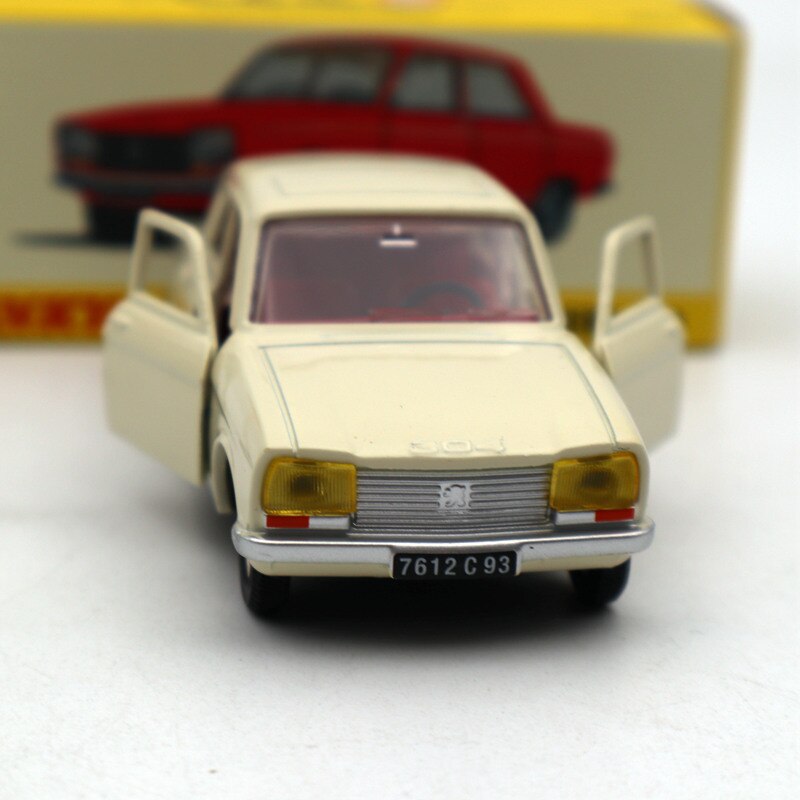 1:43 Atlas Dinky Toys 1428 PEUGEOT 304 white Diecast Models Collection Car Auto Gift