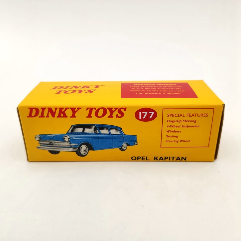10pcs Wholesale "1:43 DeAgostini Dinky toys 177 Opel Kapitan Met Vensters" Diecast Models Auto Car Gifts Collection