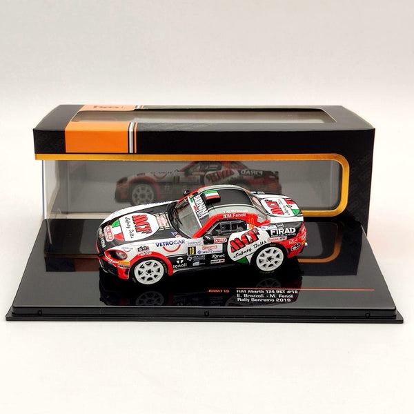 IXO 1/43 FIAT Abarth 124 RGT #10 Rally Sanremo 2019 RAM719 Diecast Models Toys Car Gifts