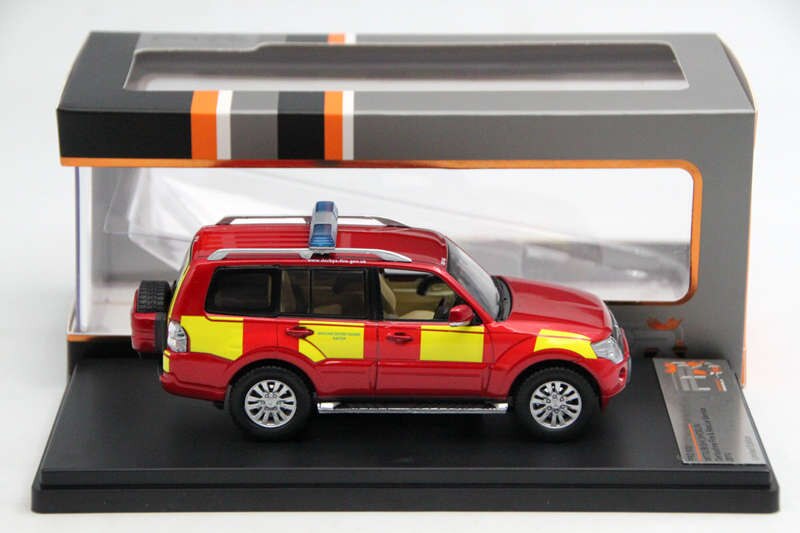 1:43 Premium X Mitsubishi Shogun Derbyshire Fire Rescue Service 2010 PRD502 Diecast Models Auto Car Gift Collection
