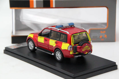 1:43 Premium X Mitsubishi Shogun Derbyshire Fire Rescue Service 2010 PRD502 Diecast Models Auto Car Gift Collection