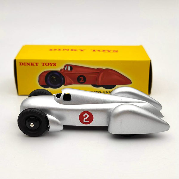 DeAgostini 1/43 Dinky Toys 23D Auto Union Racing Car #2 Diecast Models Toys Car Gift Collection Silver
