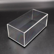 Boîte de présentation en acrylique pour modèle de voiture, transparente, anti-poussière, avec base noire, 1:43, 14 cm