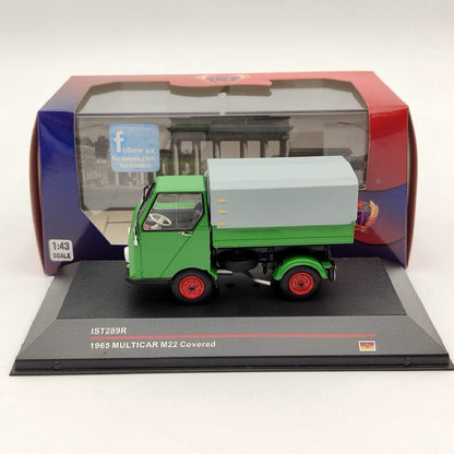 1:43 IST MULTICAR M22 "Avec bâche" 1965 IST289R Vert Modèles moulés sous pression Voiture Collection Auto