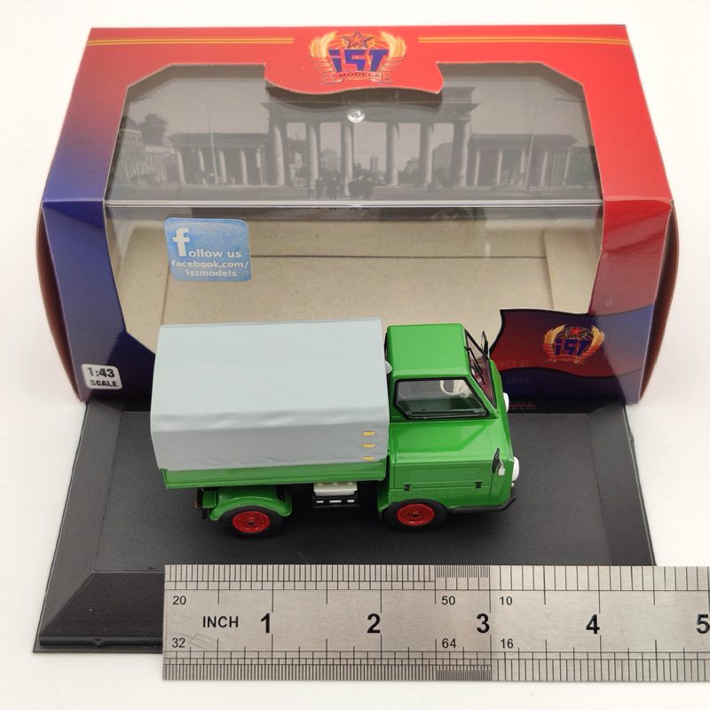1:43 IST MULTICAR M22 "Avec bâche" 1965 IST289R Vert Modèles moulés sous pression Voiture Collection Auto