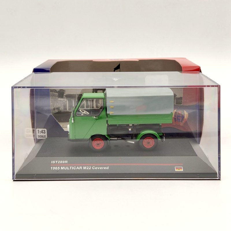 1:43 IST MULTICAR M22 "Avec bâche" 1965 IST289R Vert Modèles moulés sous pression Voiture Collection Auto