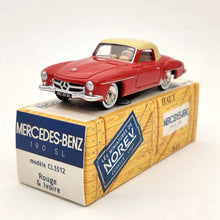 Norev 1:43 Mercedes Benz 190 SL CL3512 Modèles moulés sous pression Jouets Cadeaux de voiture Collection limitée Rouge Auto Jouets Cadeau de voiture