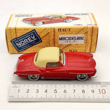 10 pièces Norev 1:43 Mercedes Benz 190 SL CL3512 modèles moulés sous pression jouets voiture cadeaux collection limitée rouge auto jouets voiture cadeau