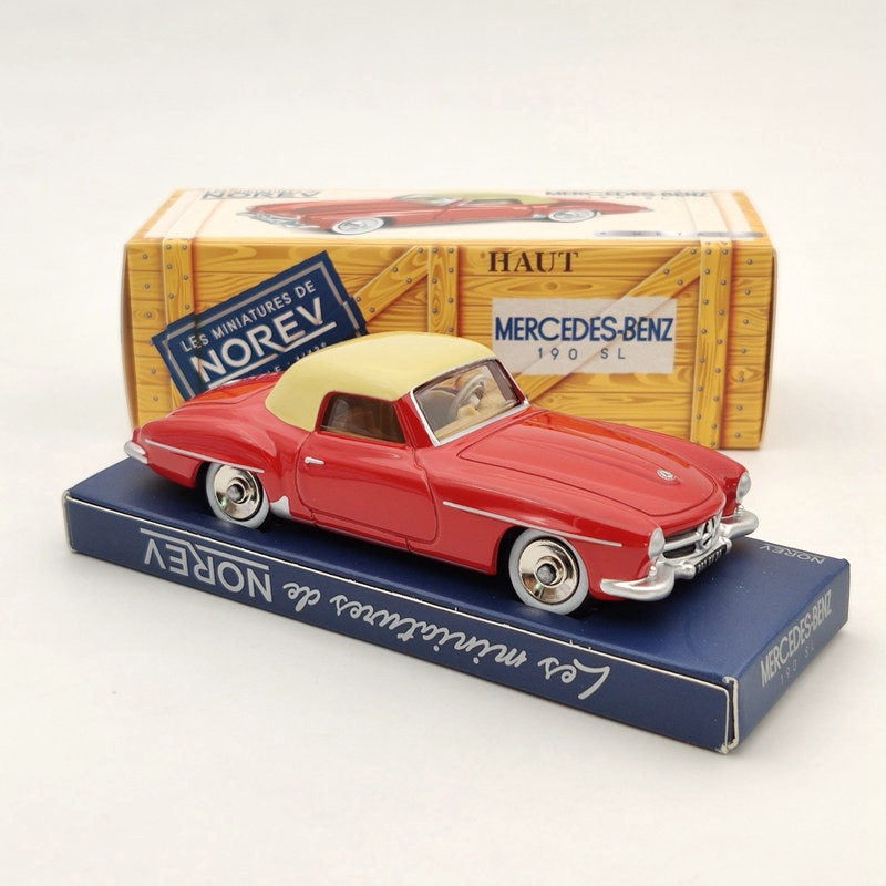 Norev 1:43 Mercedes Benz 190 SL CL3512 Diecast Models Toys Car Gifts Limited Collection Red Auto Toys Car Gift