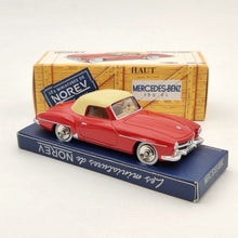 10 pièces Norev 1:43 Mercedes Benz 190 SL CL3512 modèles moulés sous pression jouets voiture cadeaux collection limitée rouge auto jouets voiture cadeau