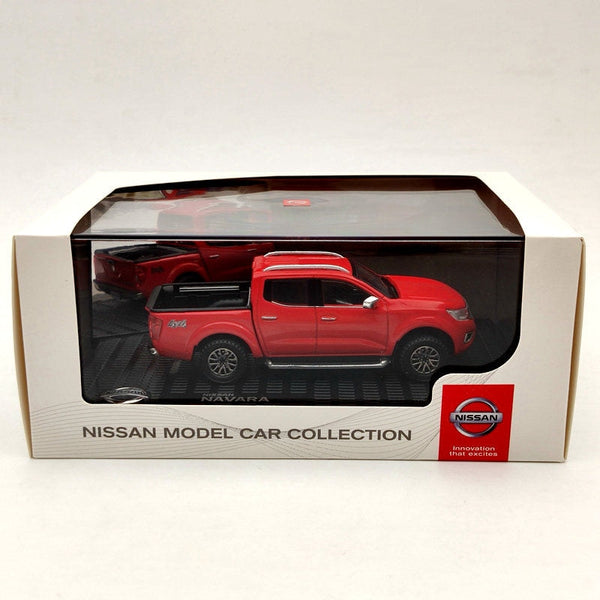 10pcs 1:43 Nissan Navara 4x4 Pickup Truck Red Diecast Models Limited Collection Auto Toys Car Gift