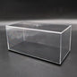 Boîte de présentation en acrylique transparente anti-poussière avec base noire pour modèle de voiture 1/32 de haute qualité 18 cm