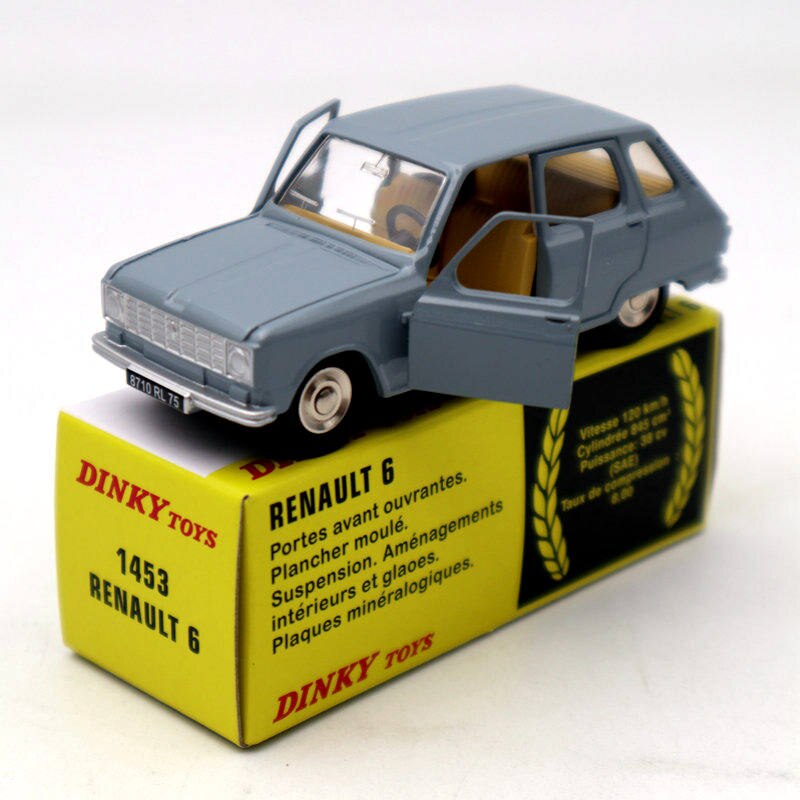 1/43 Atlas Dinky toys 1453 Renault 6 / R6 phase II Diecast Models Auto Car Gift Collection