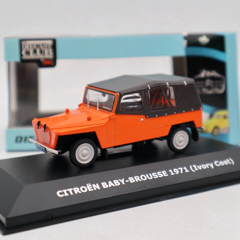 IXO 1:43 Citroen 2CV of the World Baby Brousse 1971 Ivory Cost Diecast Models Car Collection Limited Edition Toys Auto Gift