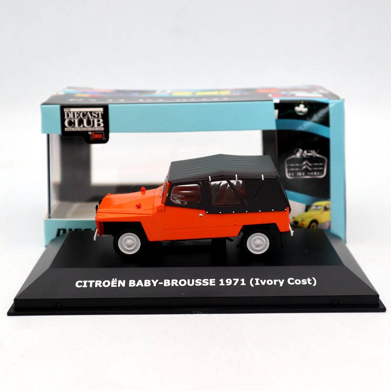 IXO 1:43 Citroen 2CV of the World Baby Brousse 1971 Ivory Cost Diecast Models Car Collection Limited Edition Toys Auto Gift