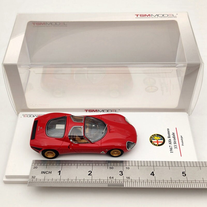 1:43 TSM Models Alfa Romeo 33 Stradale 1967 Prototype Resin Models Limited Edition Collection Auto Toys Gift