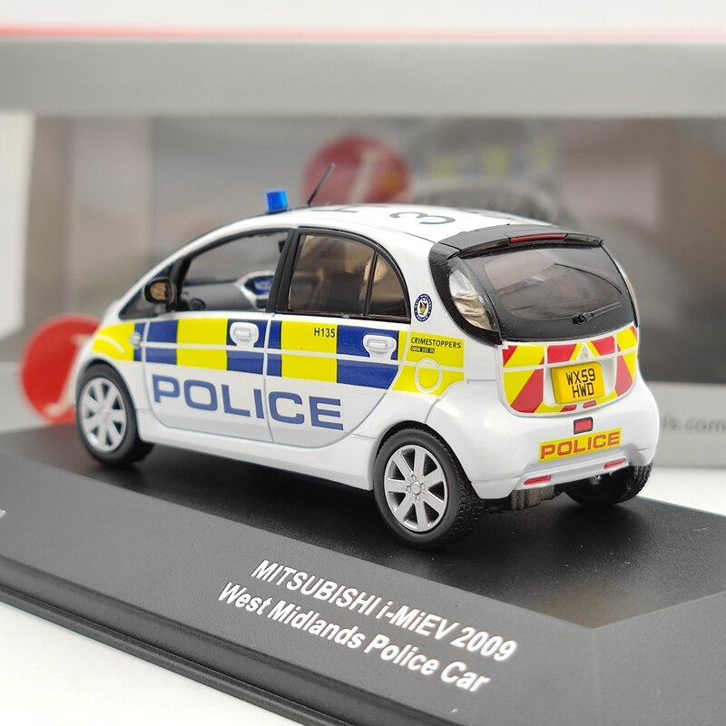 1:43 J Collection For Misubishi I-MIEV 2009 West Midlands Police Car JC164 Diecast Miniature Model Toys Car Gifts